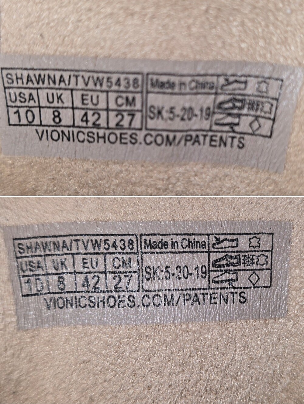 Vionic Shawna Water Resistant Gray Nubuck Leather Sneaker Bootie Shoes Womens 10 - Picture 12 of 14